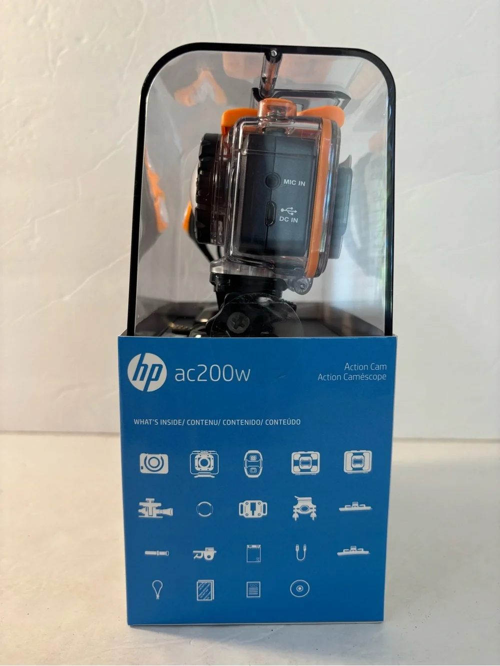 HP AC200W ACTION CAMERA NWT Compact Sports Video Camera Bundle